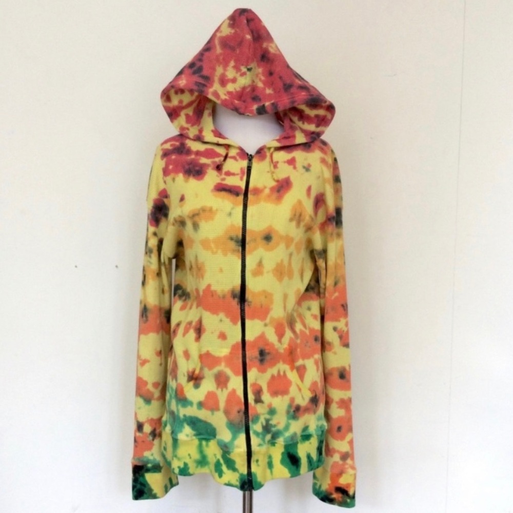 Rat & Boa Tie Dye Zip Up Hoodie